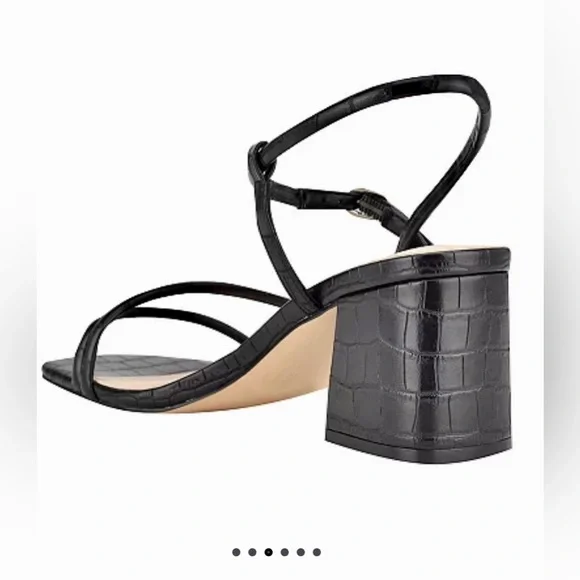 Nine West!😎Grayce 3-block heel sandals/blk-size-10 - Picture 9 of 10